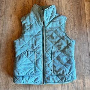 PEACH LOVE Mint Green Quilted Vest Women’s Medium